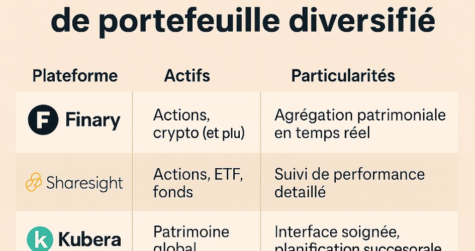 Meilleures plateformes de suivi de portefeuille diversifié